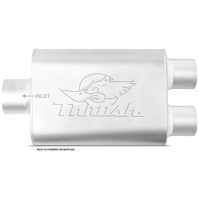 Thrush® Welded Muffler Center / Dual Offset Thrush® Exhaust P/N