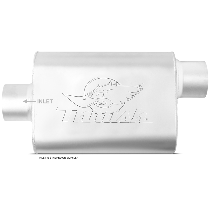 Thrush® Welded Muffler - Center / Offset - Thrush® Exhaust P