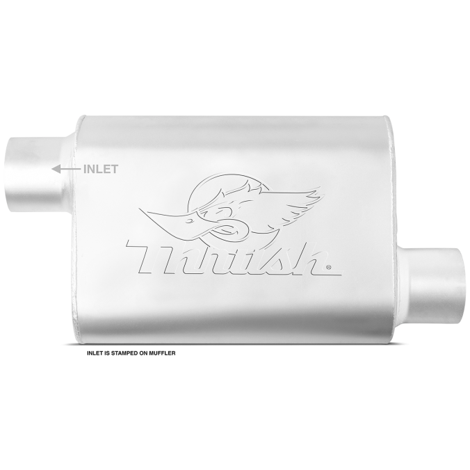 Thrush® Welded Muffler - Offset / Offset - Thrush® Exhaust P