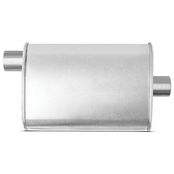 Thrush® Turbo Muffler - Offset / Center - Thrush® Exhaust P/N