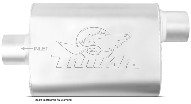 Thrush® Welded Muffler - Center / Offset - Thrush® Exhaust P/N: 17650