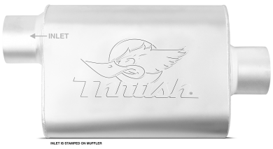 Thrush® Welded Muffler - Offset / Center - Thrush® Exhaust P/N: 17657