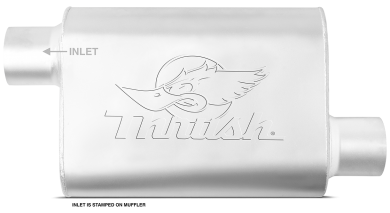 Thrush® Welded Muffler - Offset / Offset - Thrush® Exhaust P/N: 17658