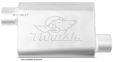 Thrush® Welded Muffler - Offset / Offset - Thrush® Exhaust P/N: 17659