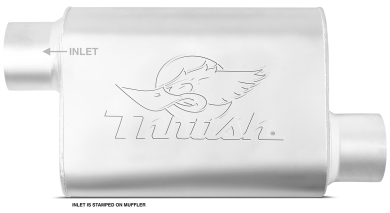 Thrush® Welded Muffler - Offset / Offset - Thrush® Exhaust P/N: 17660